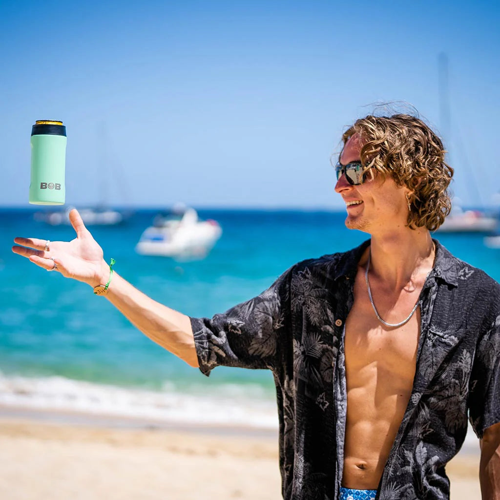 12 oz Slim “Bob's Chillin” Can Cooler (Case of 12)