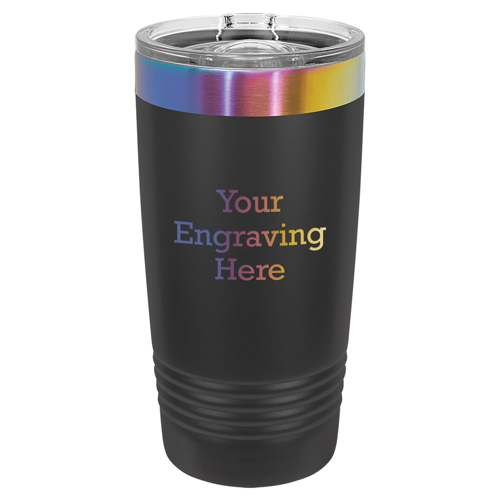 20 oz Ringneck Tumblers Black with Prism (Case of 12)