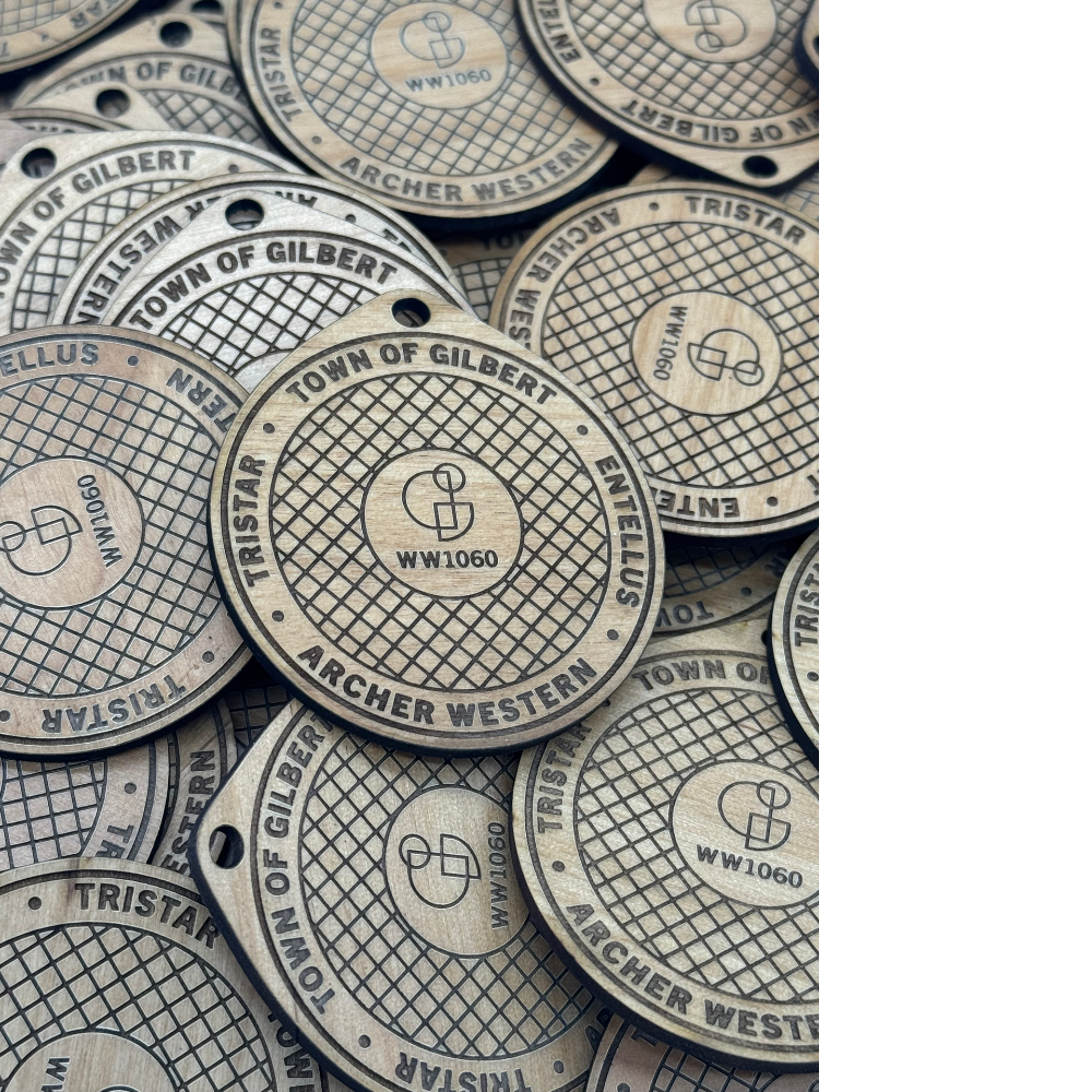 Alderwood Keychain (Double Sided) Pack of 25