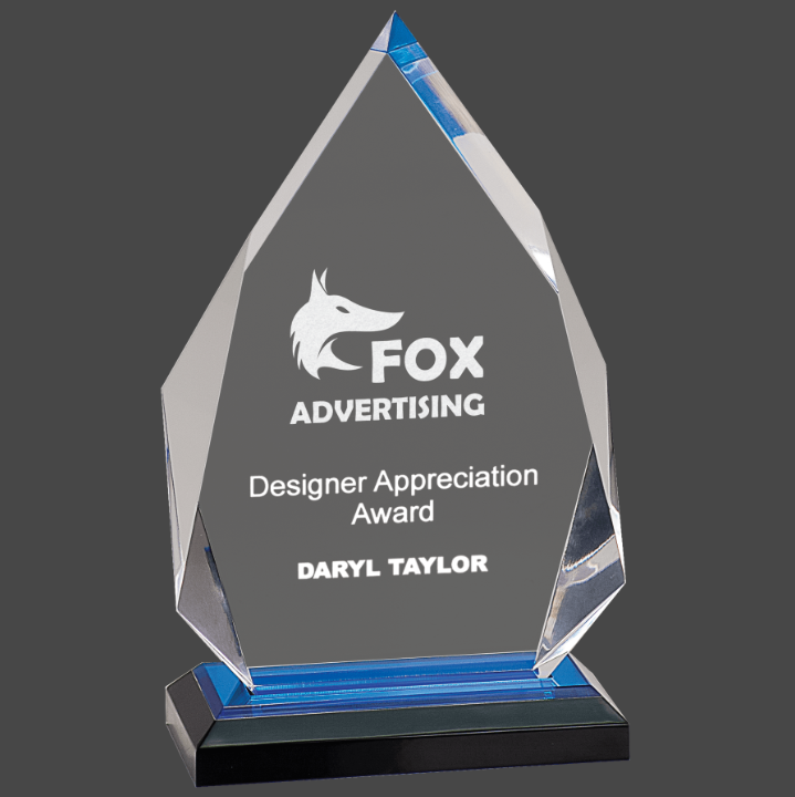 Diamond Acrylic Award 5 1/4" x 8 3/4"