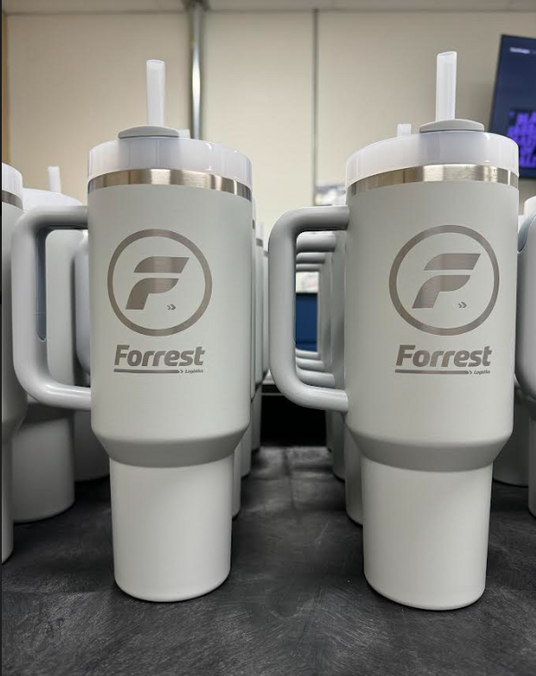 Bulk tumbler order example from A to Z Engraving