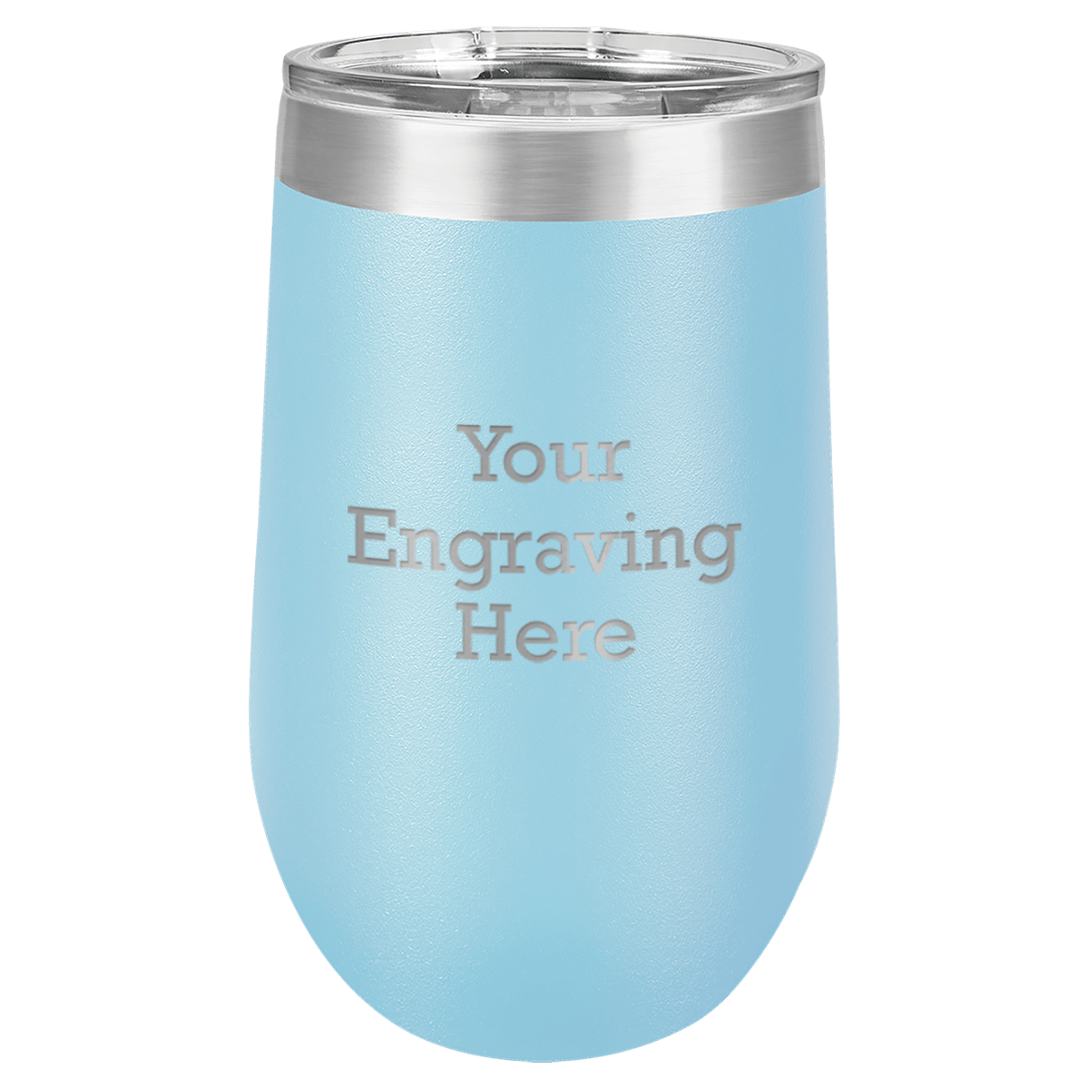 16 oz Stemless Steel Wine Glass (Case of 12)