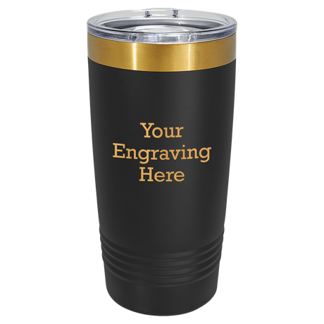 20oz Ringneck Tumblers with Slider Lid (Bright Gold with 6 Colors)