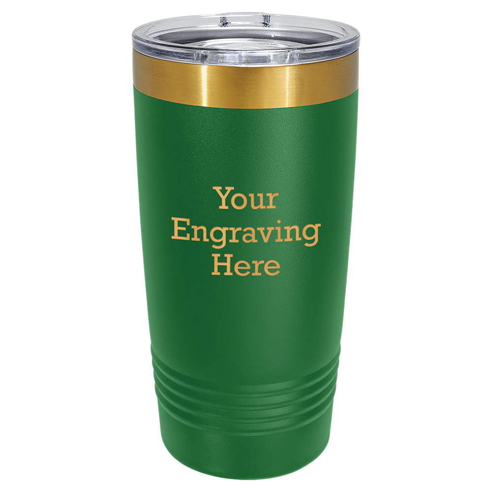 20oz Ringneck Tumblers with Slider Lid (Bright Gold with 6 Colors)