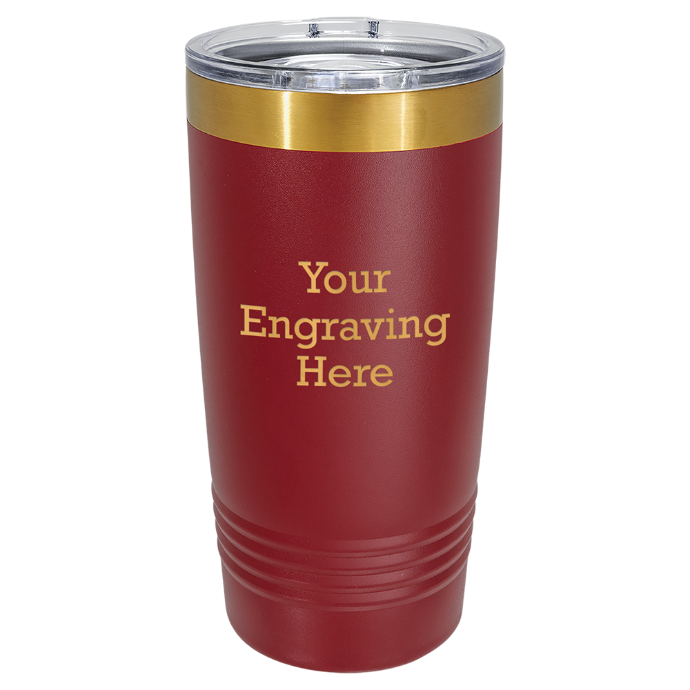 20oz Ringneck Tumblers with Slider Lid (Bright Gold with 6 Colors)
