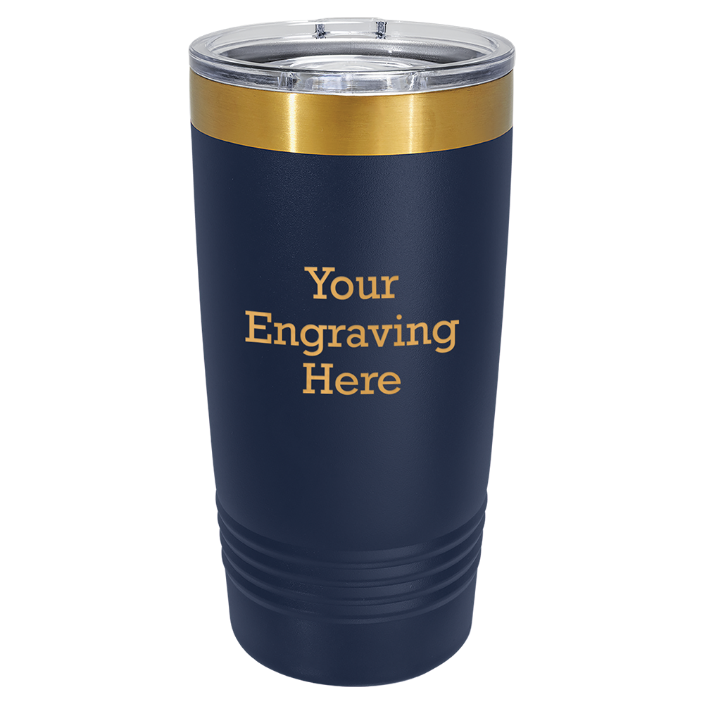 20oz Ringneck Tumblers with Slider Lid (Bright Gold with 6 Colors)