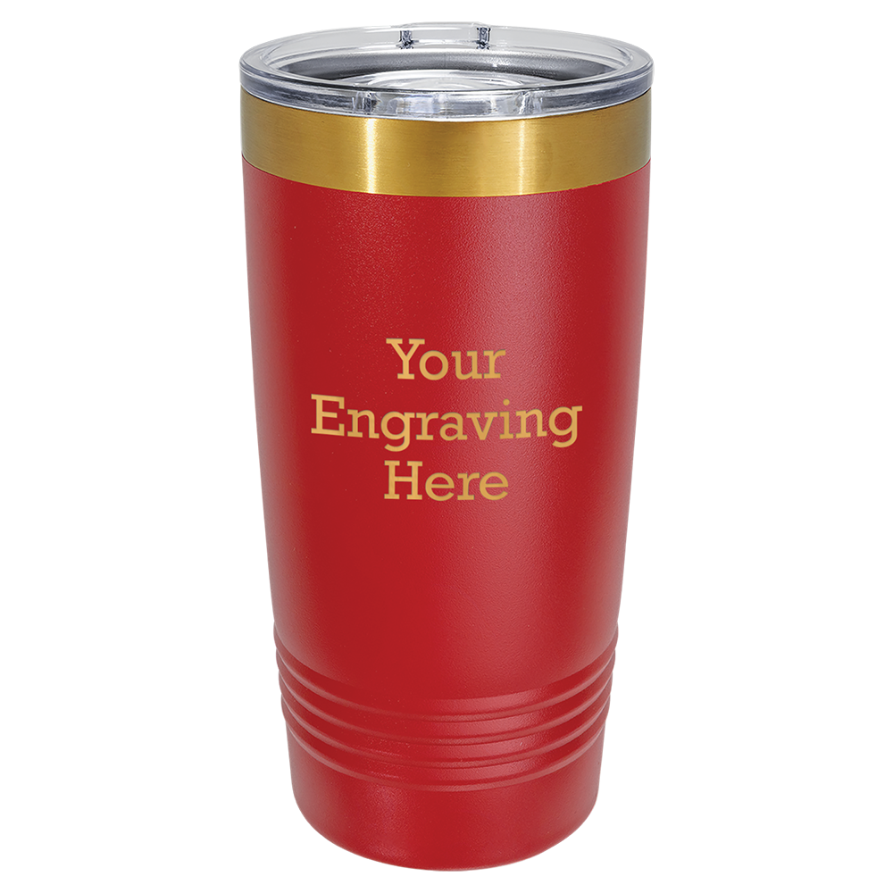 20oz Ringneck Tumblers with Slider Lid (Bright Gold with 6 Colors)