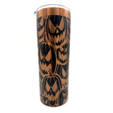 22oz Skinny Tumbler with Slider Lid (Rose Gold) HALLOWEEN!