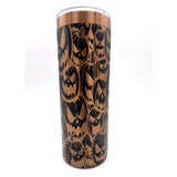 22oz Skinny Tumbler with Slider Lid (Rose Gold) HALLOWEEN!