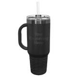 40 oz Travel Mug (Black with Ghost Black)