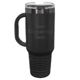 40 oz Travel Mug (Black with Ghost Black)