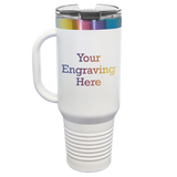 40 oz Travel Mug (White with Prism)