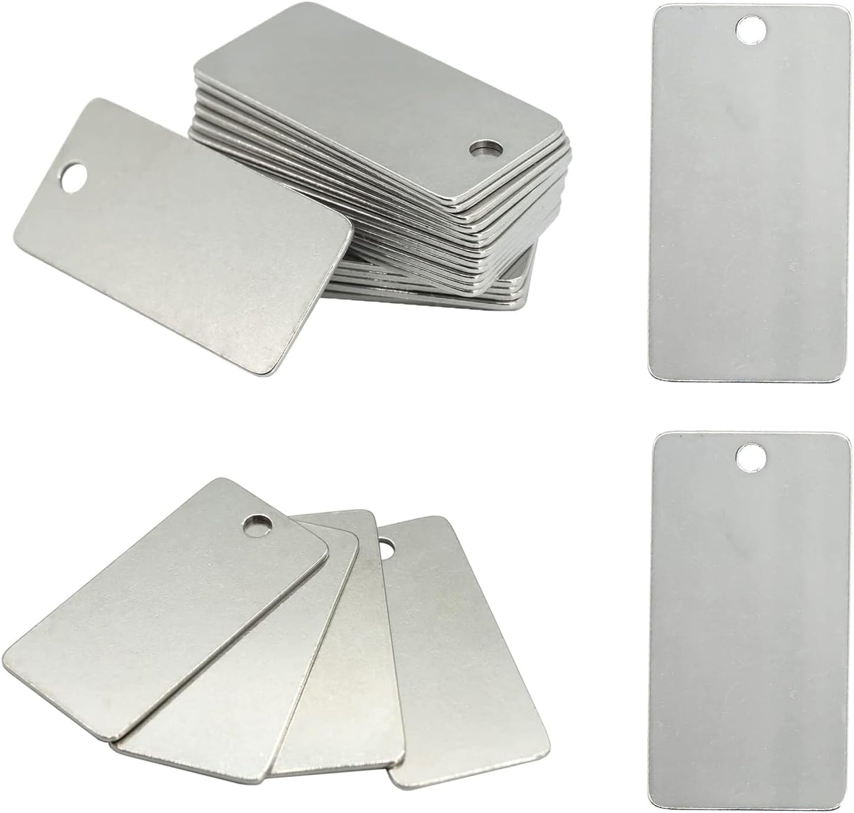 Stainless Steel Rectangle Tag