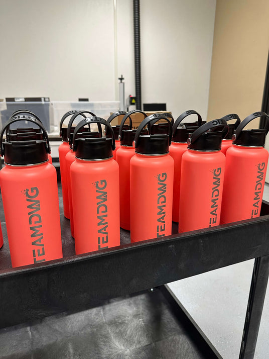 Custom engraved Polar Camel tumblers ready to ship from Tempe, Arizona