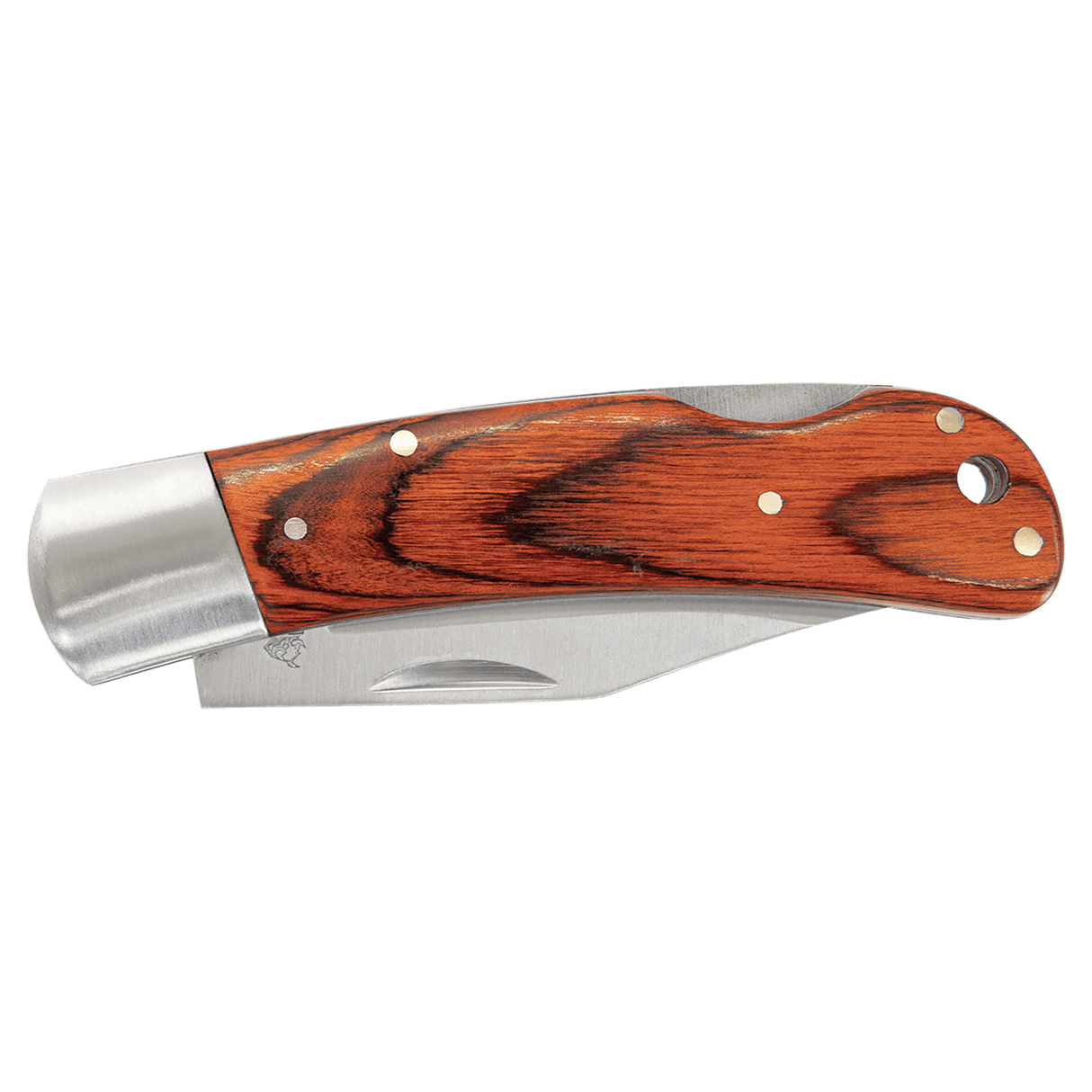 4in Folding Knife with Leather Sheath