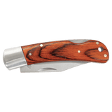 4in Folding Knife with Leather Sheath