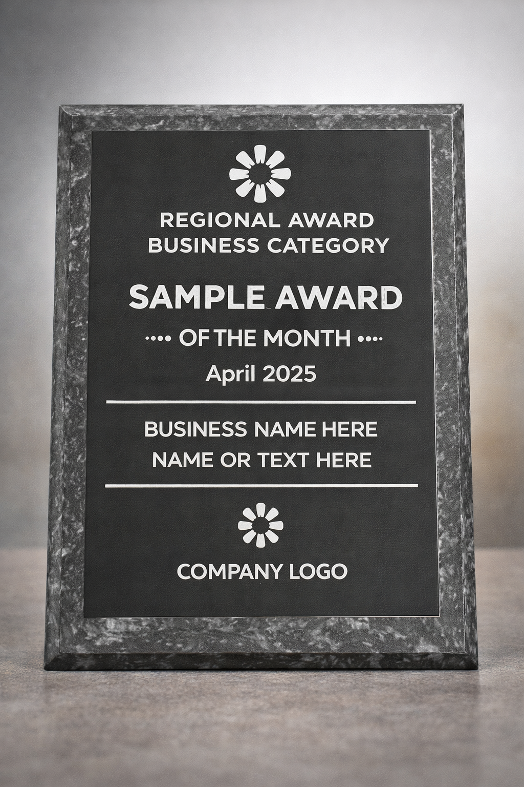 Marble MDF Plaque Award