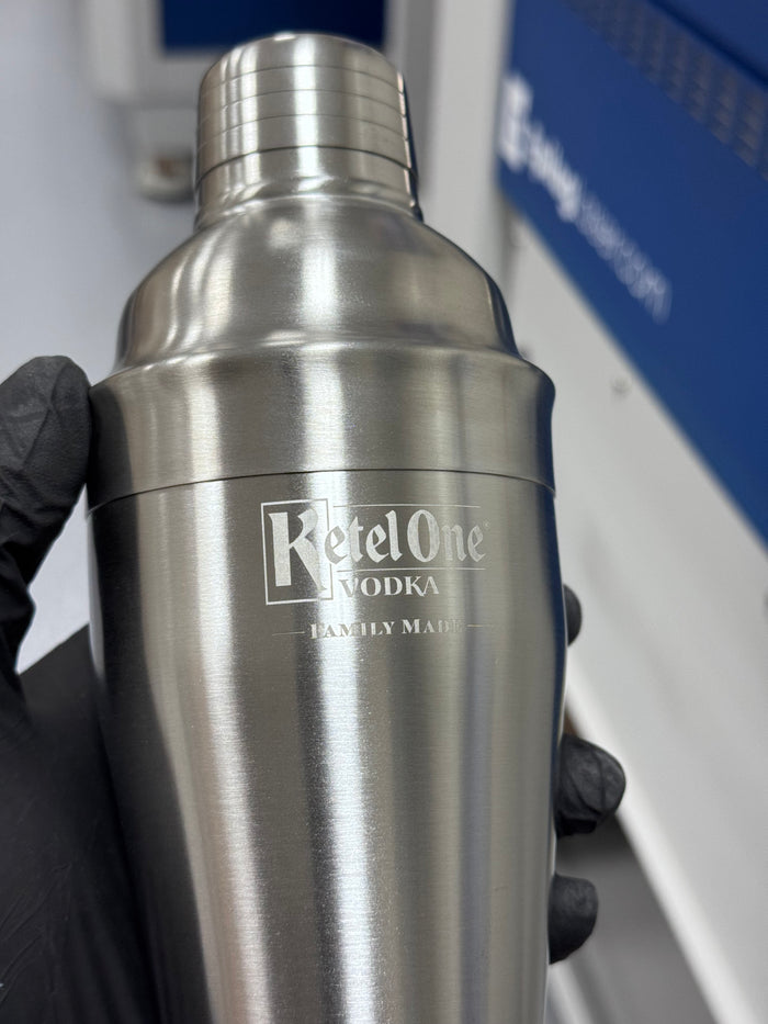 Bulk custom engraved drinkware ready for corporate orders