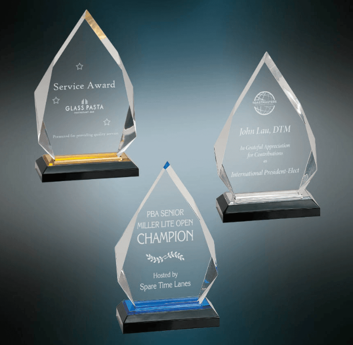 Diamond Acrylic Award 5 1/4" x 8 3/4"