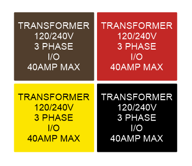 3.5"x 3" Plastic Label