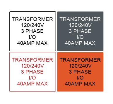 3.5"x 3" Plastic Label