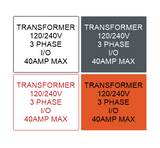 3.5"x 3" Plastic Label