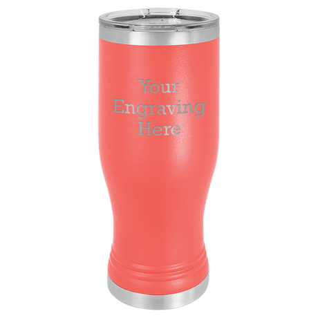 20 oz Pilsner in dark-gray — custom engraved by A to Z Engraving