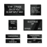 1/16" Custom Cut Plastic Tags & Labels