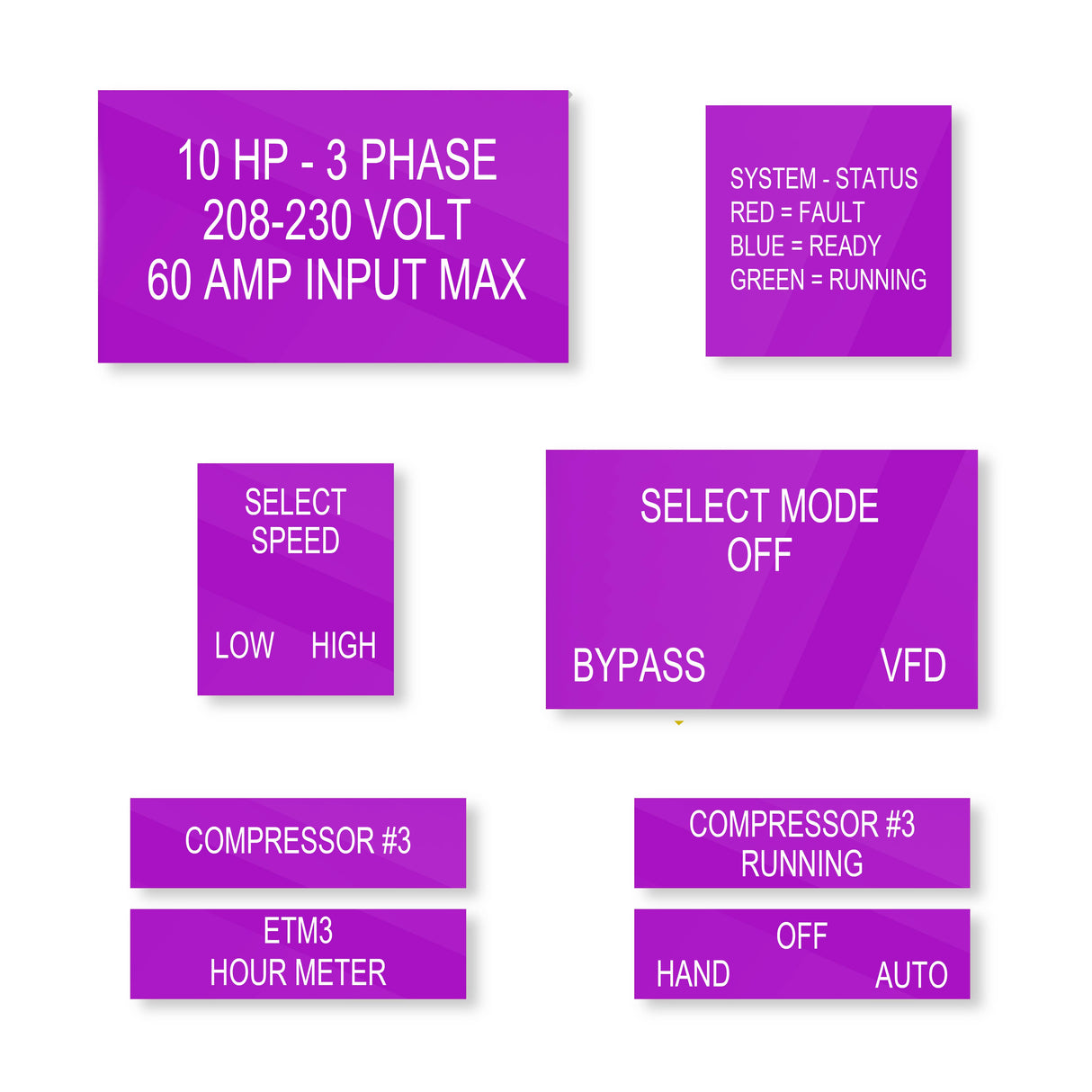 1/16" Custom Cut Plastic Tags & Labels