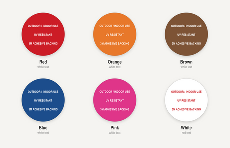 Round Plastic Labels