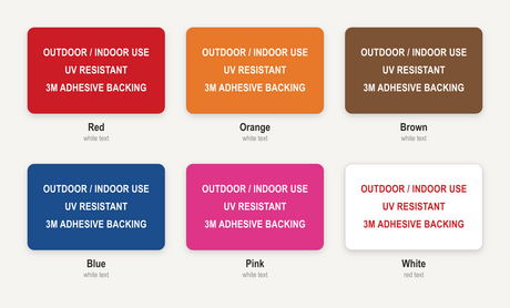 Square Plastic Labels