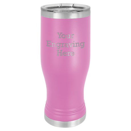 20 oz Pilsner in royal-blue — custom engraved by A to Z Engraving