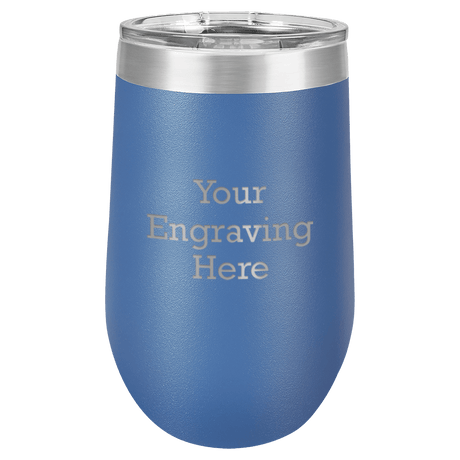 16 oz Stemless Steel Wine Glass